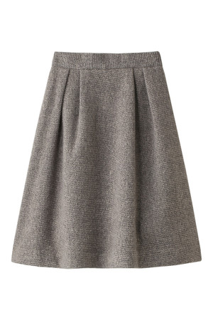  SALE 【50%OFF】 [UNDER BAR RAW. アンダーバーロウ] Fleece Bonding Skirt グレー 