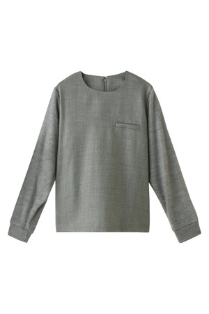  SALE 【50%OFF】 [UNDER BAR RAW. アンダーバーロウ] Beaver Touch Combi Top グレー 