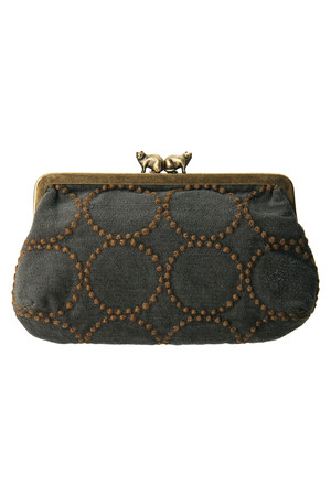  mina perhonen ミナ ペルホネン 【予約販売】cuddle pouch-tambourine- グレー 
