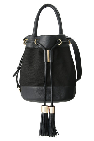  See By Chloe シー バイ クロエ VICKI タッセル付き巾着ショルダーバッグ ブラック 