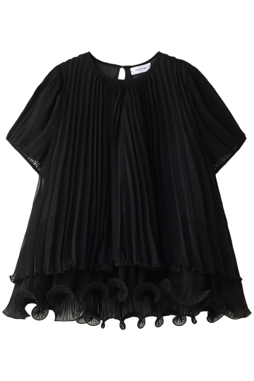 SALE 【30%OFF】 REKISAMI レキサミ プリーツブラウス ブラック
