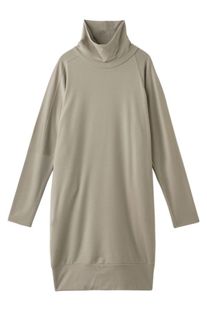  SALE 【50%OFF】 PLAIN PEOPLE プレインピープル テンセルシルク裏毛タートルワンピース ベージュ 