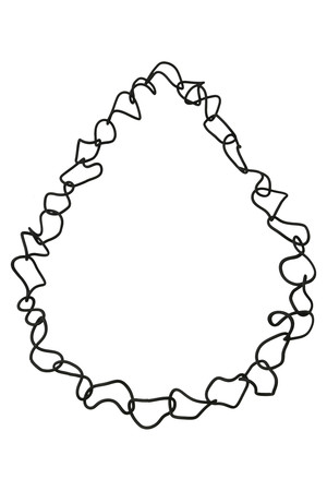  [PLAIN PEOPLE プレインピープル] 【MATERIA DESIGN】ネックレス ブラック 