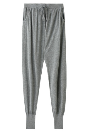  SALE 【50%OFF】 PLAIN PEOPLE プレインピープル レーヨン/ナイロンニットパンツ グレー 