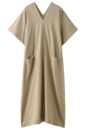  SALE 【50%OFF】 PLAIN PEOPLE プレインピープル ラミーコットン裏毛ワンピース ベージュ 