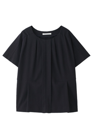  SALE 【30%OFF】 PLAIN PEOPLE プレインピープル コットンポンチ切替ブラウス ネイビー 