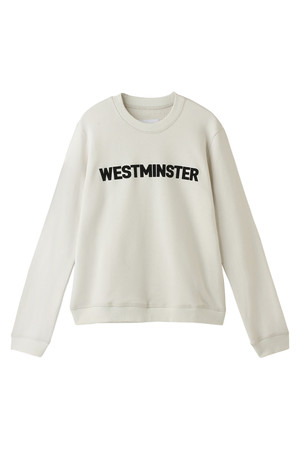  SALE 【50%OFF】 [The Virgnia ザ ヴァージニア] WESTMINSTERロゴスウェット オフホワイト 