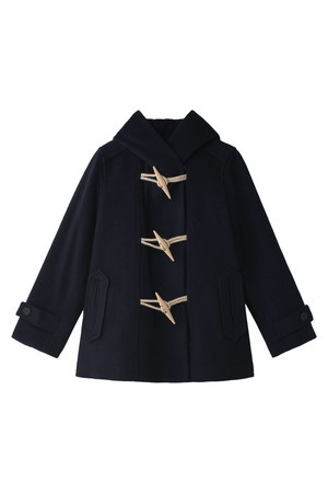  SALE 【20%OFF】 [The Virgnia ザ ヴァージニア] テントシルエットダッフルコート ネイビー 
