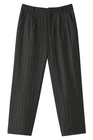  SALE 【53%OFF】 [The Virgnia ザ ヴァージニア] ストライプセミワイドパンツ グレー 
