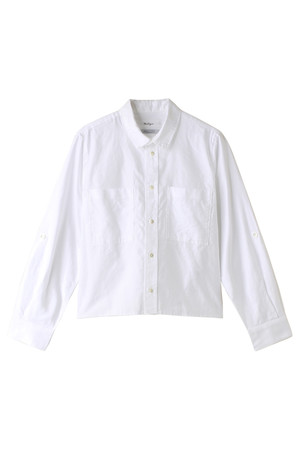  SALE 【50%OFF】 The Virgnia ザ ヴァージニア オックスショートシャツ オフホワイト 