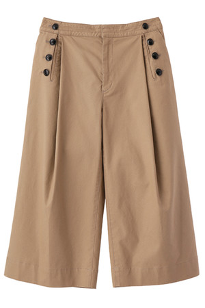  SALE 【30%OFF】 The Virgnia ザ ヴァージニア フロントボタンタックワイドパンツ ベージュ 