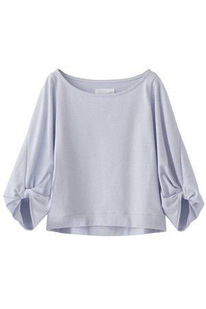  SALE 【25%OFF】 The Virgnia ザ ヴァージニア ポンチボリュームスリーブプルオーバー ラベンダー 