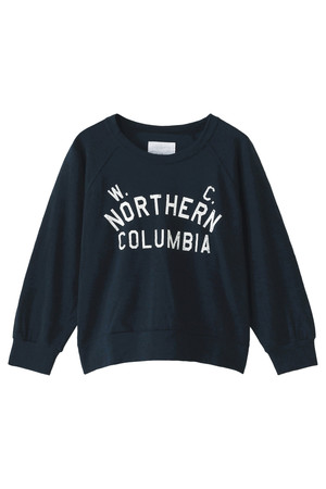  The Virgnia ザ ヴァージニア COLUMBIAロゴスウェット ネイビー 