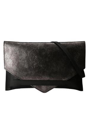  SALE 【30%OFF】 [GIANNI CHIARINI ジャンニ・キアリーニ] グリッターエンペローブクラッチ ブラック 