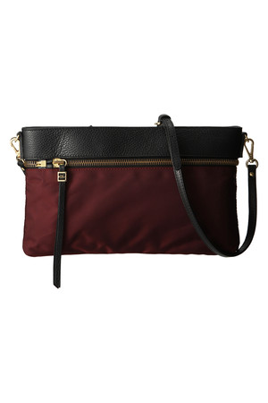  SALE 【50%OFF】 GIANNI CHIARINI ジャンニ・キアリーニ ナイロンコンビ2Wayクラッチバッグ ボルドーxブラック 