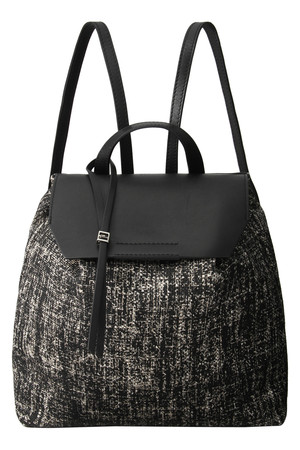  GIANNI CHIARINI ジャンニ・キアリーニ リネンコンビリュック ブラック 