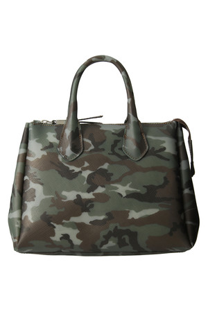  SALE 【40%OFF】 GIANNI CHIARINI ジャンニ・キアリーニ 【GUM Gianni Chiarini Design】PVCボストンバッグ カモフラージュ/グレー 