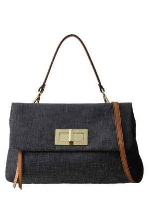 SALE 【30%OFF】 GIANNI CHIARINI ジャンニ・キアリーニ ショルダー付き デニムクラッチバッグ インディゴ 