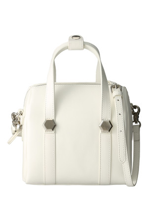  SALE 【20%OFF】 Hashibami ハシバミ 2Wayミニボストンバッグ ホワイト 