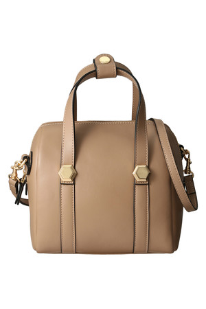  Hashibami ハシバミ 2Wayミニボストンバッグ ベージュ 