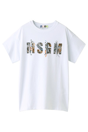  MSGM エムエスジーエム ロゴTシャツ ホワイト 