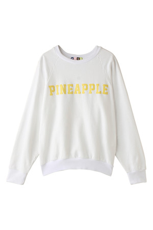  SALE 【50%OFF】 MSGM エムエスジーエム パイナップルプリントスウェット ホワイト 