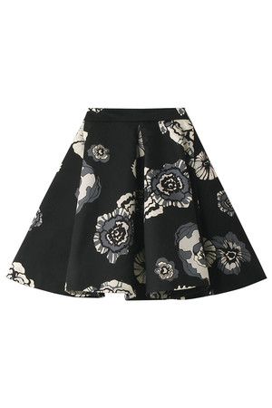  SALE 【40%OFF】 MSGM エムエスジーエム ポピープリントスカート ブラック 