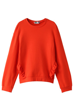  MSGM エムエスジーエム サイドフリルスウェット オレンジ 