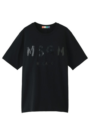  MSGM エムエスジーエム メンズ（MENS）ロゴプリントTシャツ ブラック 