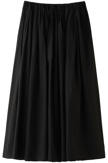 SALE 【40%OFF】 08sircus 08サーカス コンパクトコットンローンギャザースカート ブラック