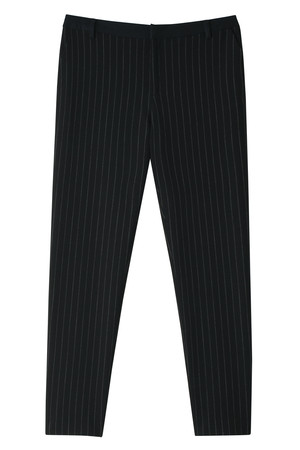 SALE 【45%OFF】 [31 Sons de mode トランテアン ソン ドゥ モード] 起毛ストレッチストライプロングパンツ ブラック 