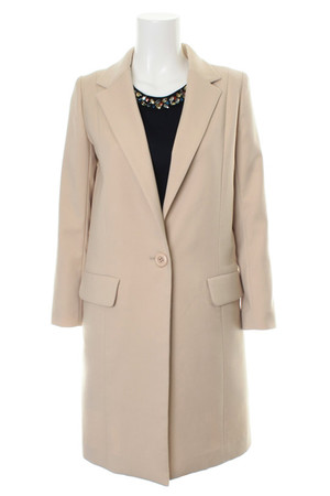  [31 Sons de mode トランテアン ソン ドゥ モード] 【予約販売】ダブルクロスロングテーラードジャケット ベージュ 