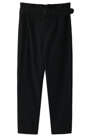  SALE 【45%OFF】 31 Sons de mode トランテアン ソン ドゥ モード 共ベルト付ハイウエストロングパンツ ブラック 