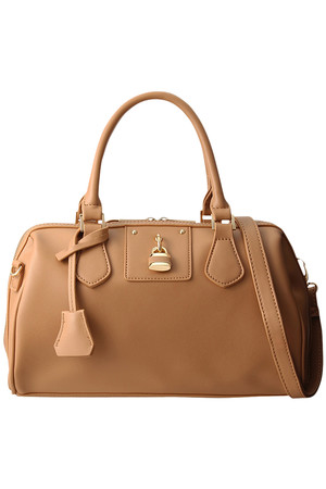  31 Sons de mode トランテアン ソン ドゥ モード パステルボストンバッグ キャメル 