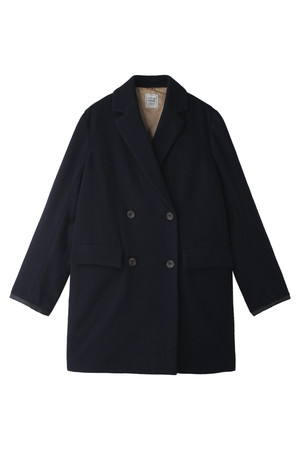  SALE 【30%OFF】 [HARRISS ハリス] 【Le Ciel de Harriss】ダブルダウンコート ネイビーブルー 