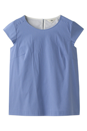  SALE 【30%OFF】 HARRISS ハリス ストライプブラウス ブルー 