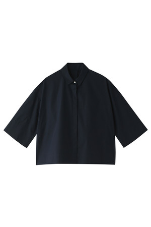  SALE 【40%OFF】 HARRISS ハリス コットンシャツ ネイビー 