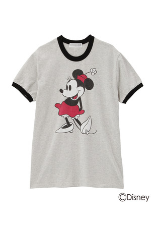 GINGER ALE ジンジャーエール GINGER ALE限定ミッキーマウスTシャツ グレー（ミニー） 