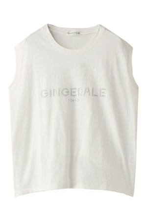  GINGER ALE ジンジャーエール GINGERALEロゴTシャツ アイボリー 