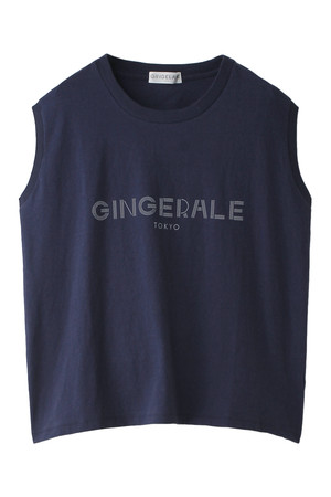  GINGER ALE ジンジャーエール GINGERALEロゴTシャツ ダークブルー 