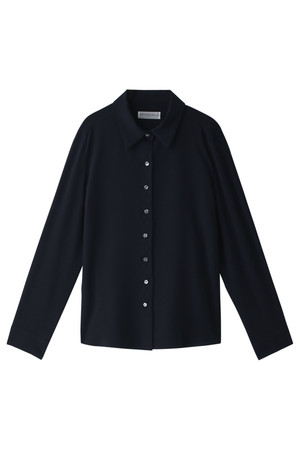  SALE 【50%OFF】 GINGER ALE ジンジャーエール ソフトジョーゼットシャツ ダークブルー 