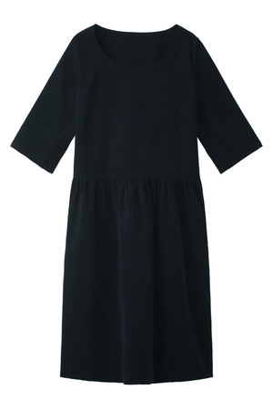  SALE 【30%OFF】 [MARGARET HOWELL マーガレット・ハウエル] コーデュロイ切替ワンピース ネイビー 