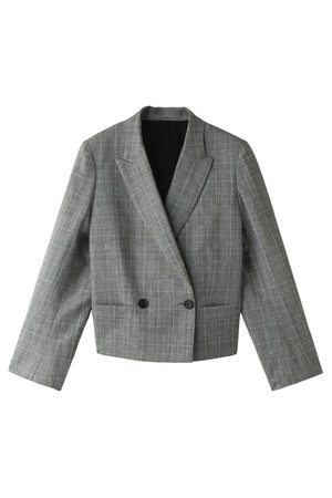  SALE 【50%OFF】 MARGARET HOWELL マーガレット・ハウエル グレンチェックジャケット グレー 