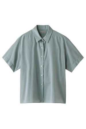  SALE 【30%OFF】 MARGARET HOWELL マーガレット・ハウエル コットンシャツ ライトグレー 