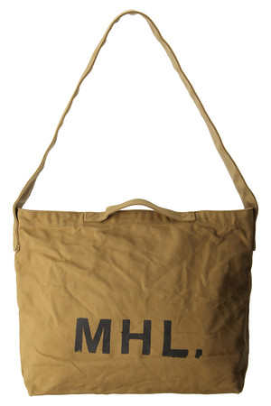  MARGARET HOWELL マーガレット・ハウエル 【MHL.】ロゴバッグ キャメル 