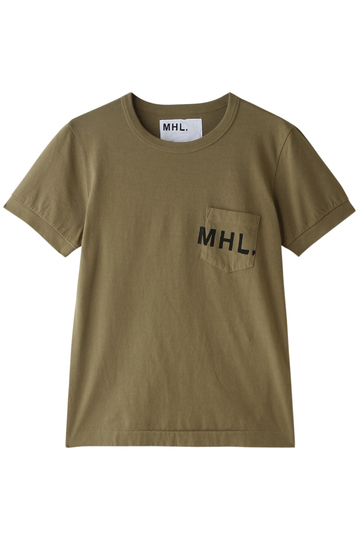 MARGARET HOWELL マーガレット・ハウエル 【MHL.】プリントTシャツ ベージュ