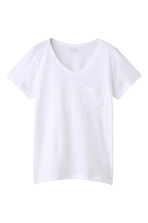  SALE 【50%OFF】 ELFORBR エルフォーブル C/モダールV/N Tシャツ ホワイト 