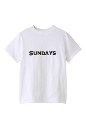  ELFORBR エルフォーブル SUNDAY Tシャツ ホワイト 