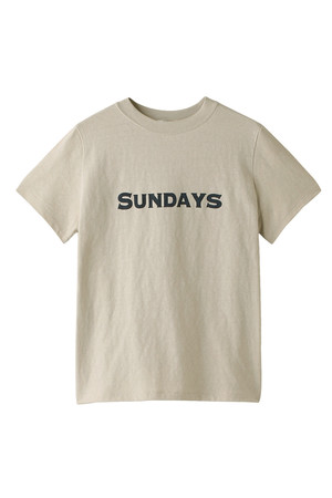  ELFORBR エルフォーブル SUNDAY Tシャツ ベージュ 