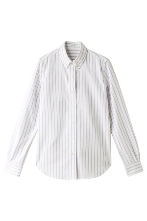  SALE 【30%OFF】 ELFORBR エルフォーブル スウーピマOXストライプBDシャツ ホワイト 